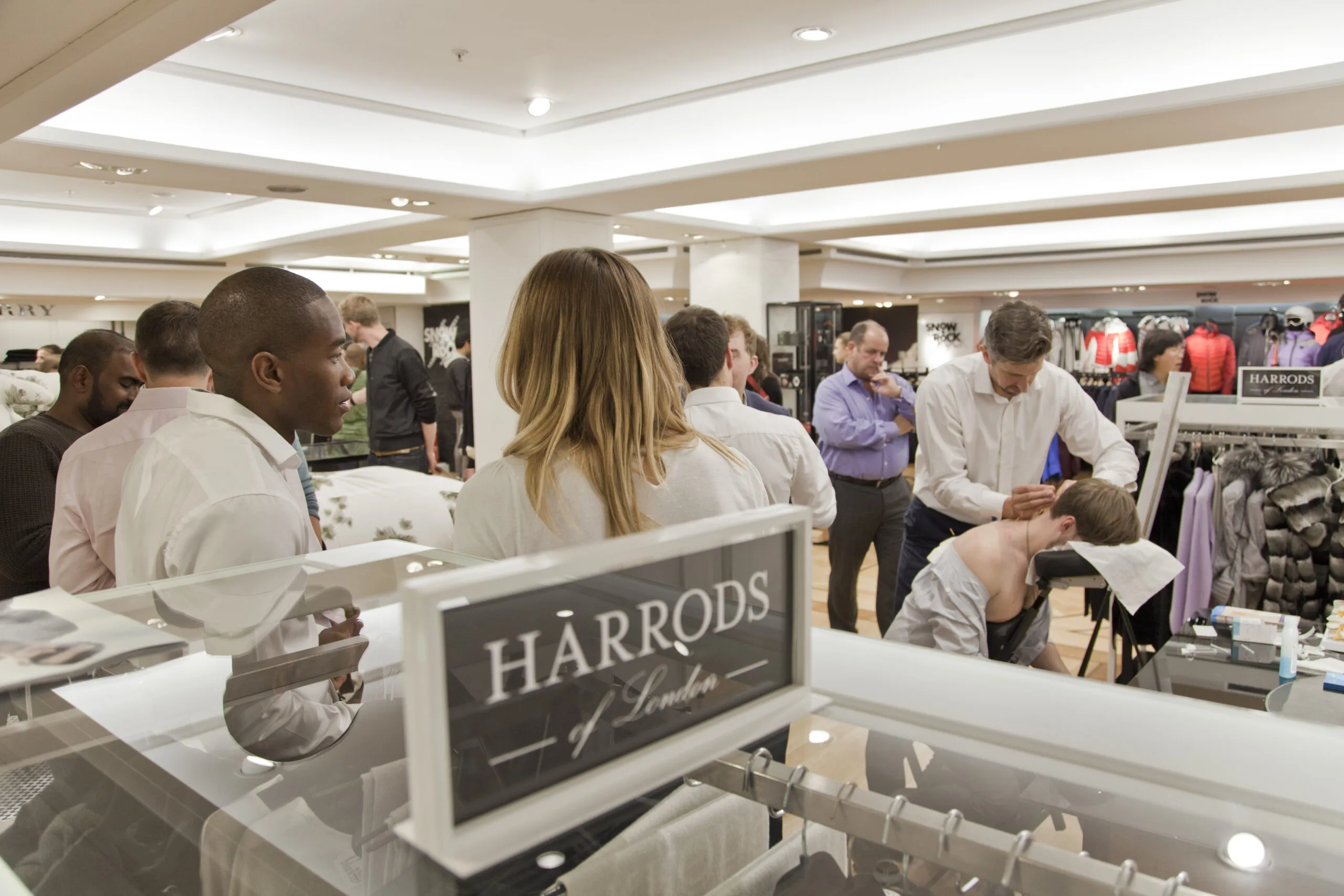 Robert Shanks treating at Harrods
